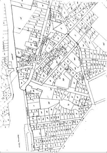 Kort over Bramming bymidte